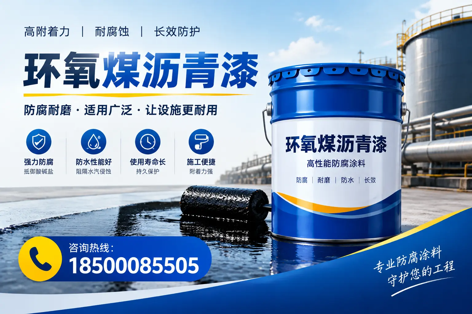 环氧煤沥青漆与其他涂料的对比分析,助力菏泽企业决策